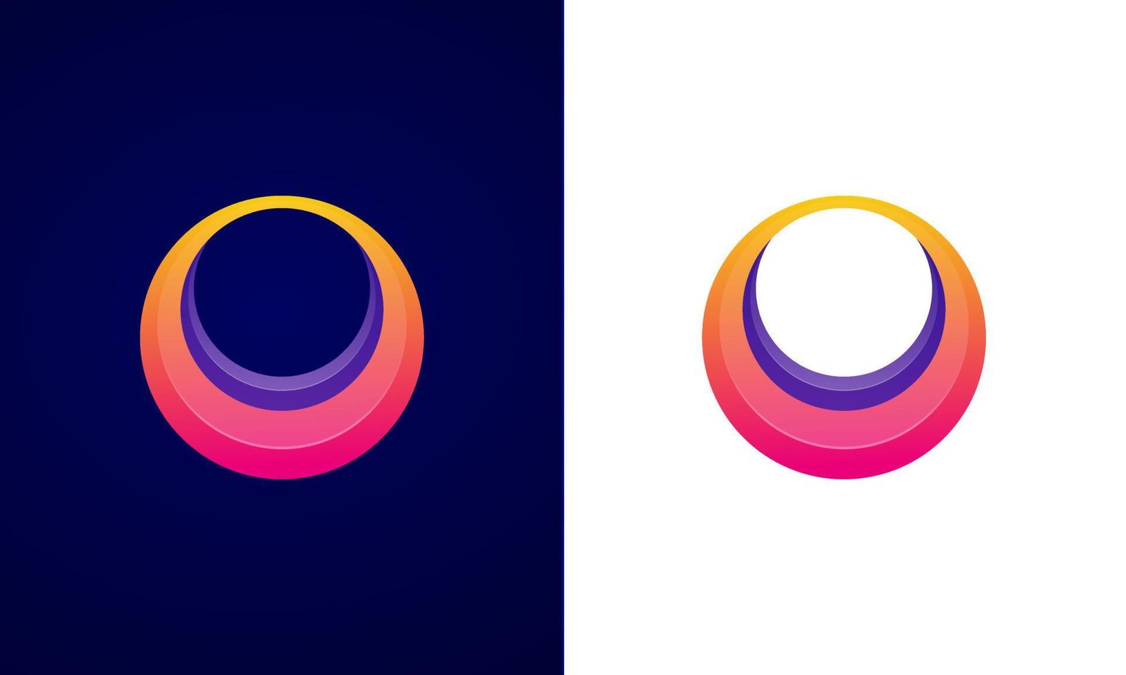 Letter O Logo Gradients Color for Company Business or Personal Branding vector