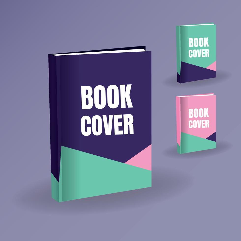 Abstract elegant book cover. Soft cover book vector