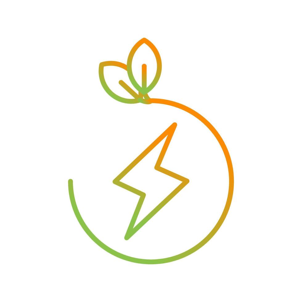 icono de vector de energía ecológica