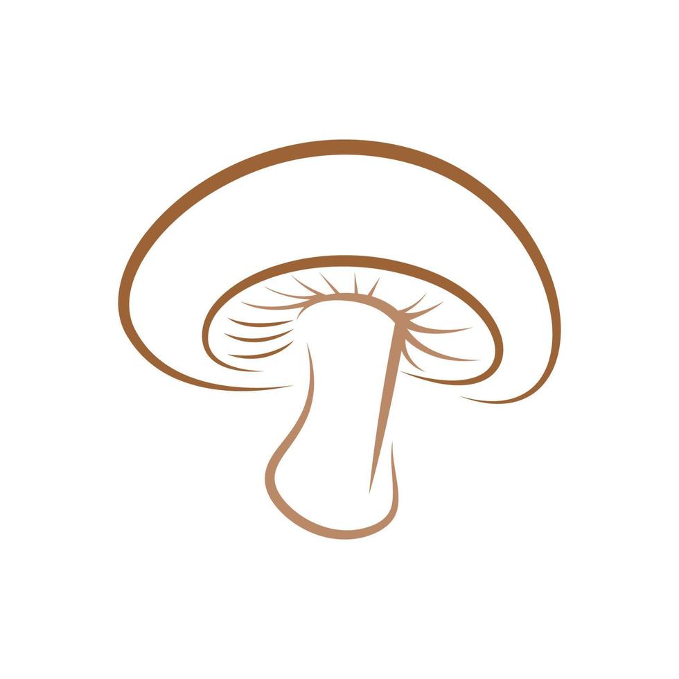 Mushroom icon logo design vector