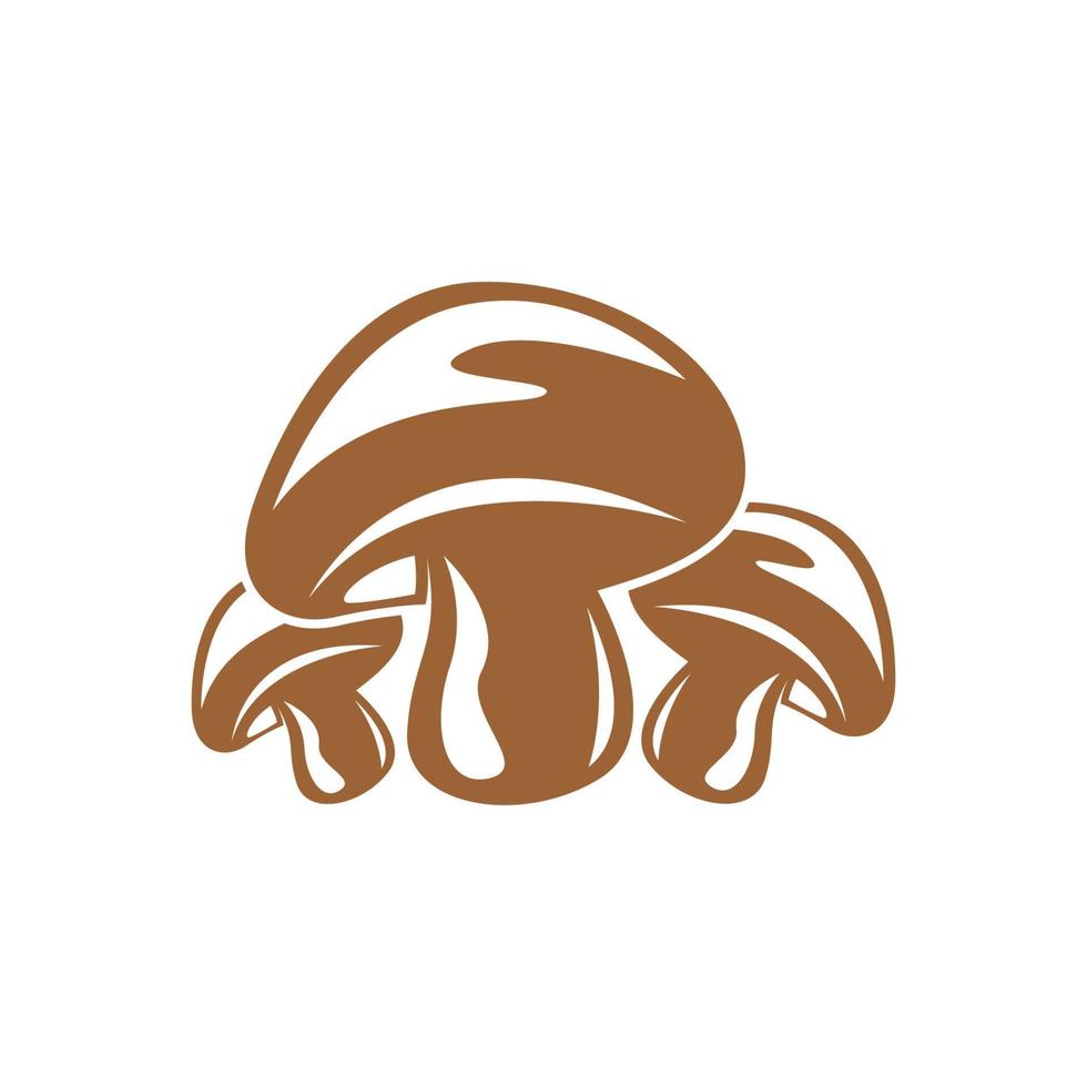 diseño de logotipo de icono de hongo vector