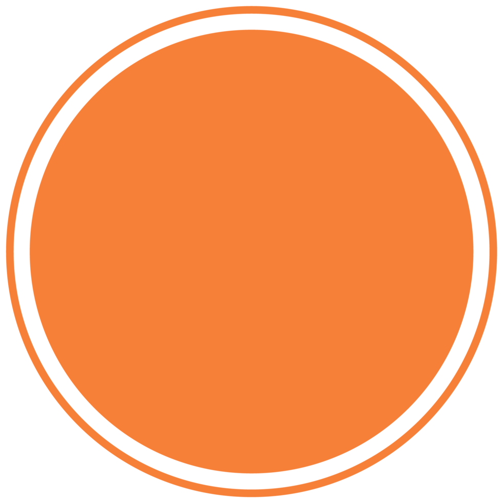 Orange round background for text. Create posts, stories, headlines, highlights. Transparent PNG Clipart