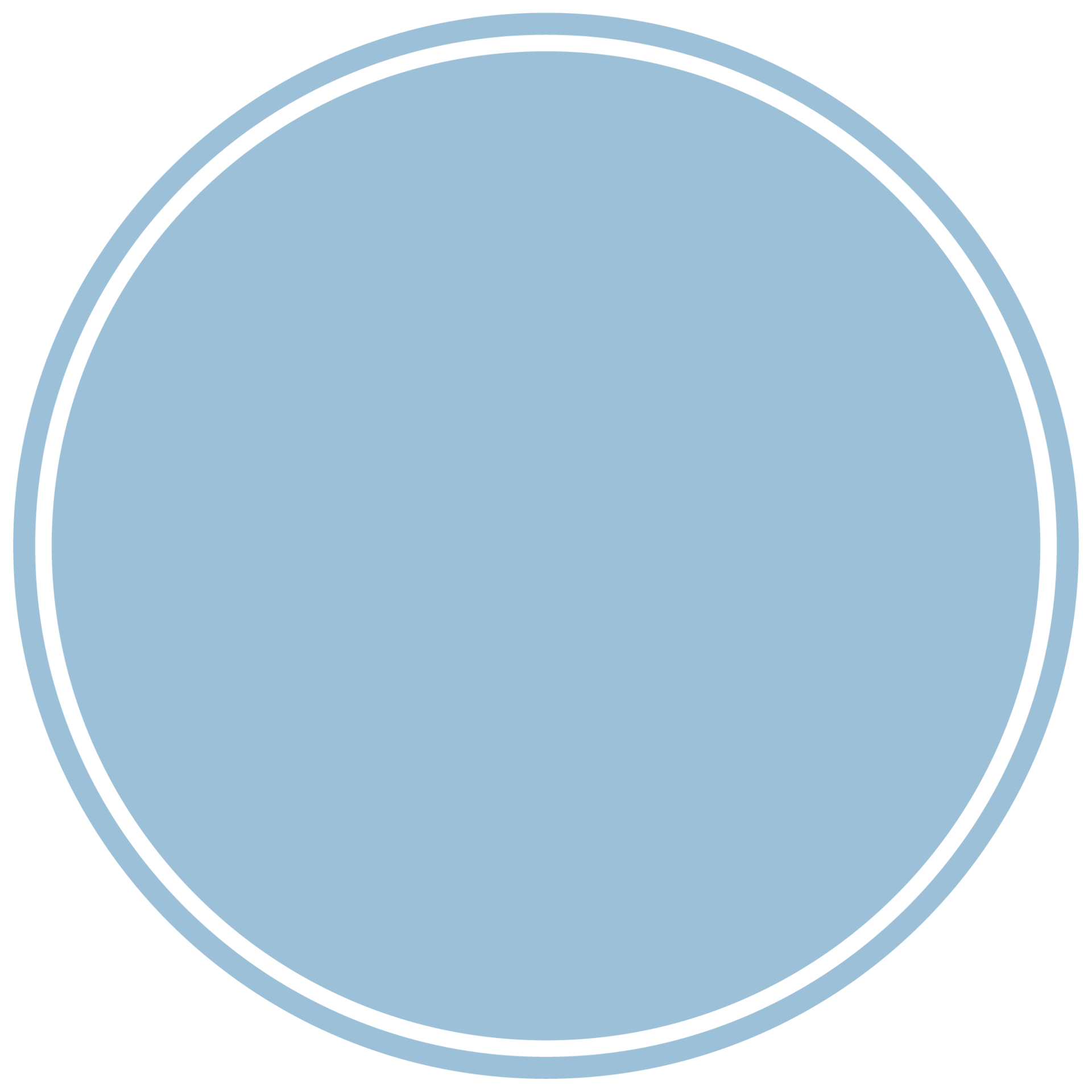Blue round background for text. Create posts, stories, headlines