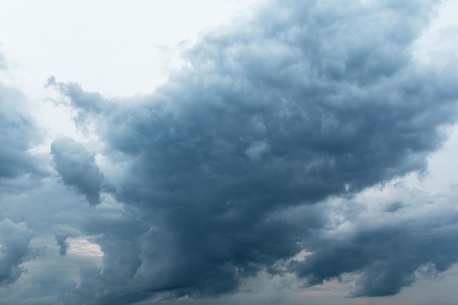 Beautiful view of dramatic clouds photo