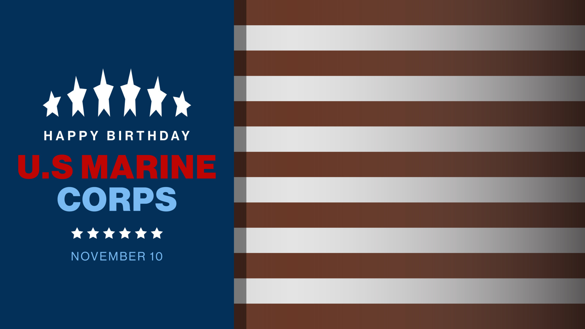 US Marine Corps Birthday Background with white space area. 14396908