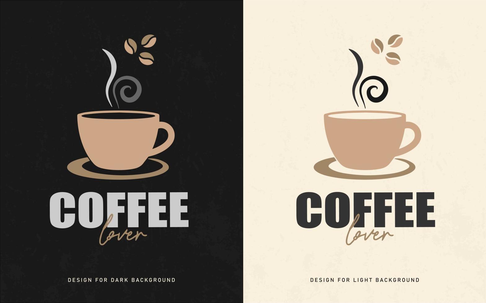 coffee lover t shirt design template vector