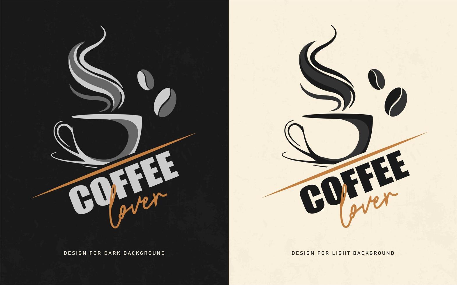 coffee lover t shirt design template vector