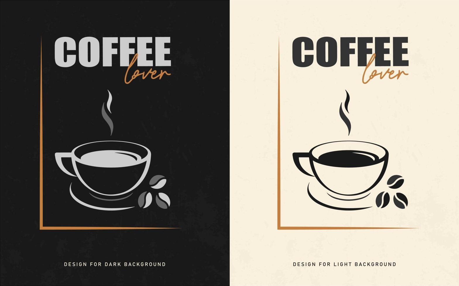 coffee lover t shirt design template vector