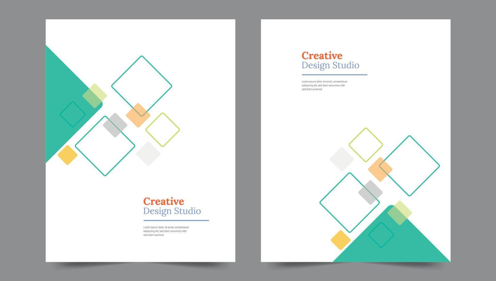 Cover template flyer design vector background