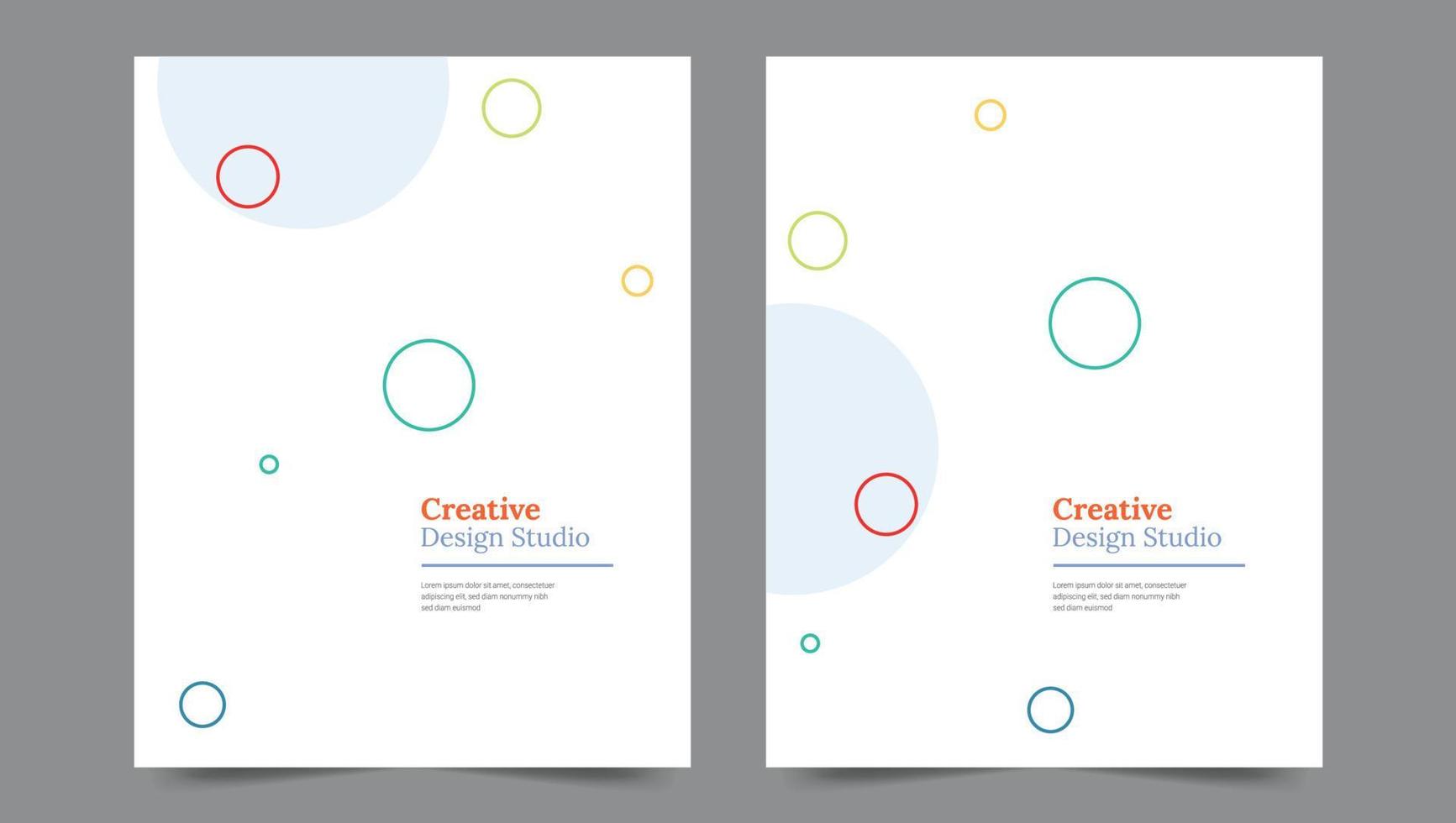 Cover template flyer design vector background