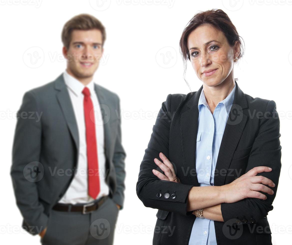 business team businessman and businesswoman photo