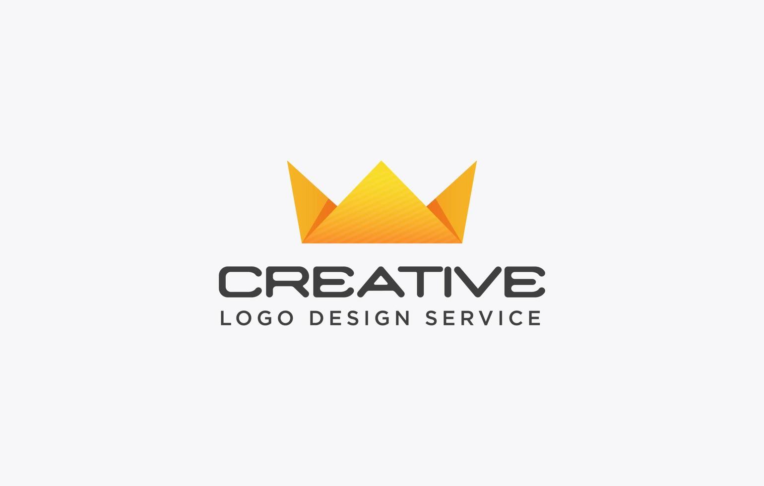 Abstract luxury crown royal king queen logo design vector