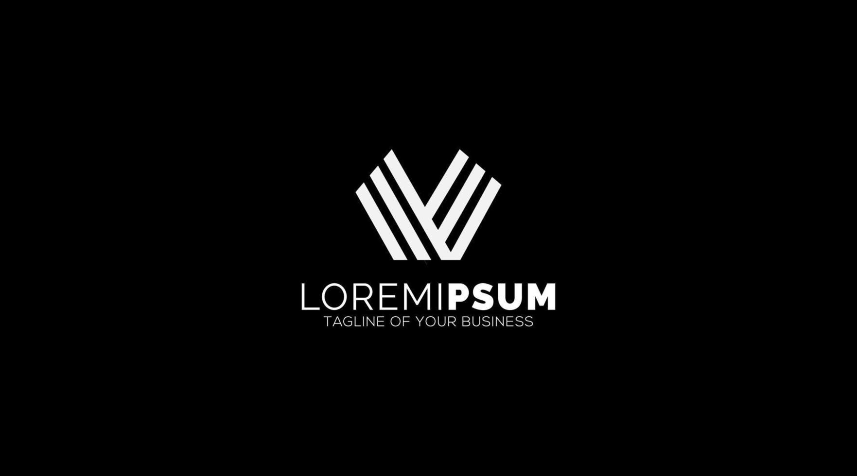 Abstract letter W logo. This logo icon incorporate with abstract shape in the creative way vector