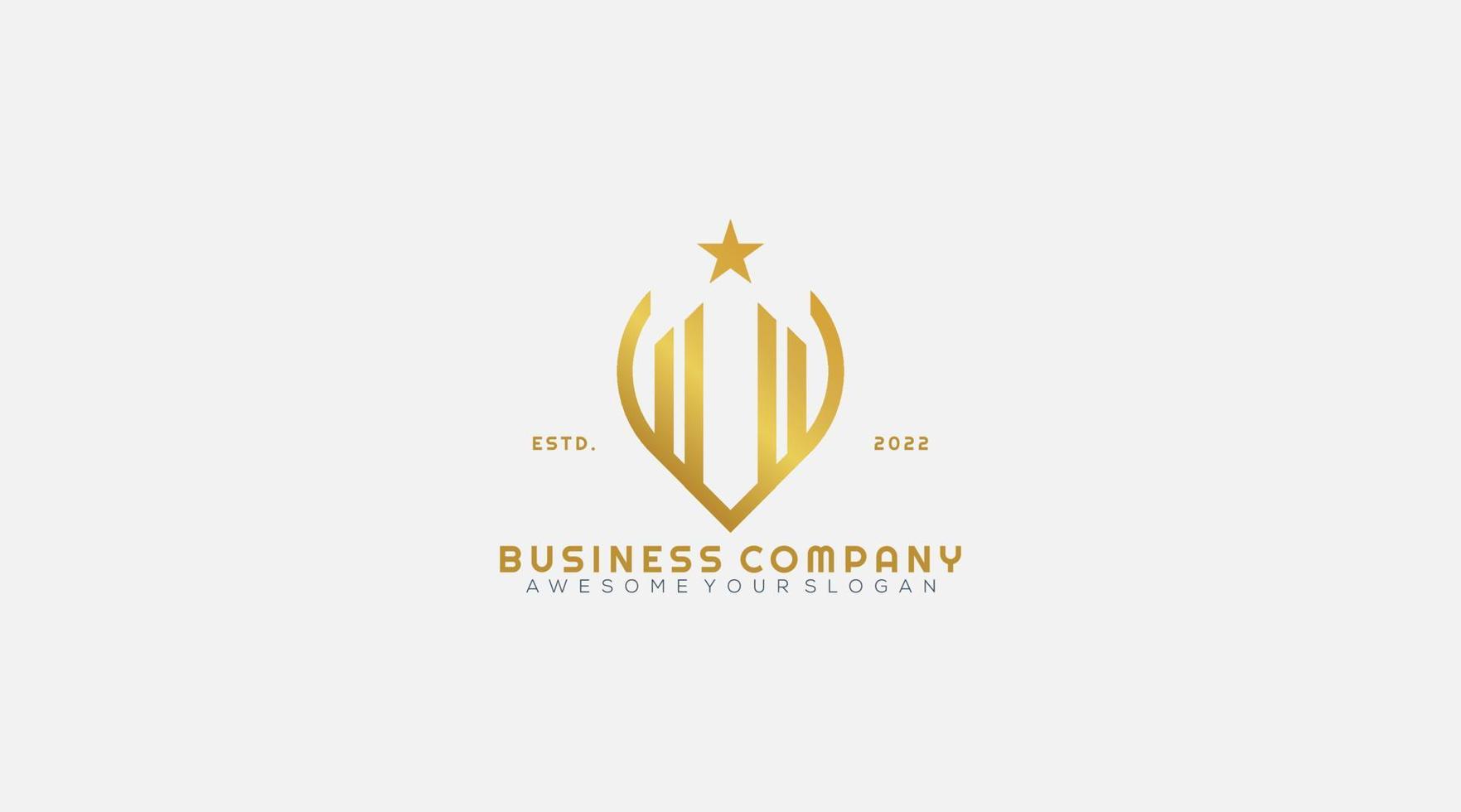 logo template design. Abstract business finance arrow vector
