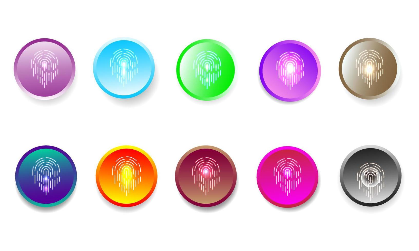 Finger thumb touchscreen buttons sticker icon element decorative abstract background vector illustration
