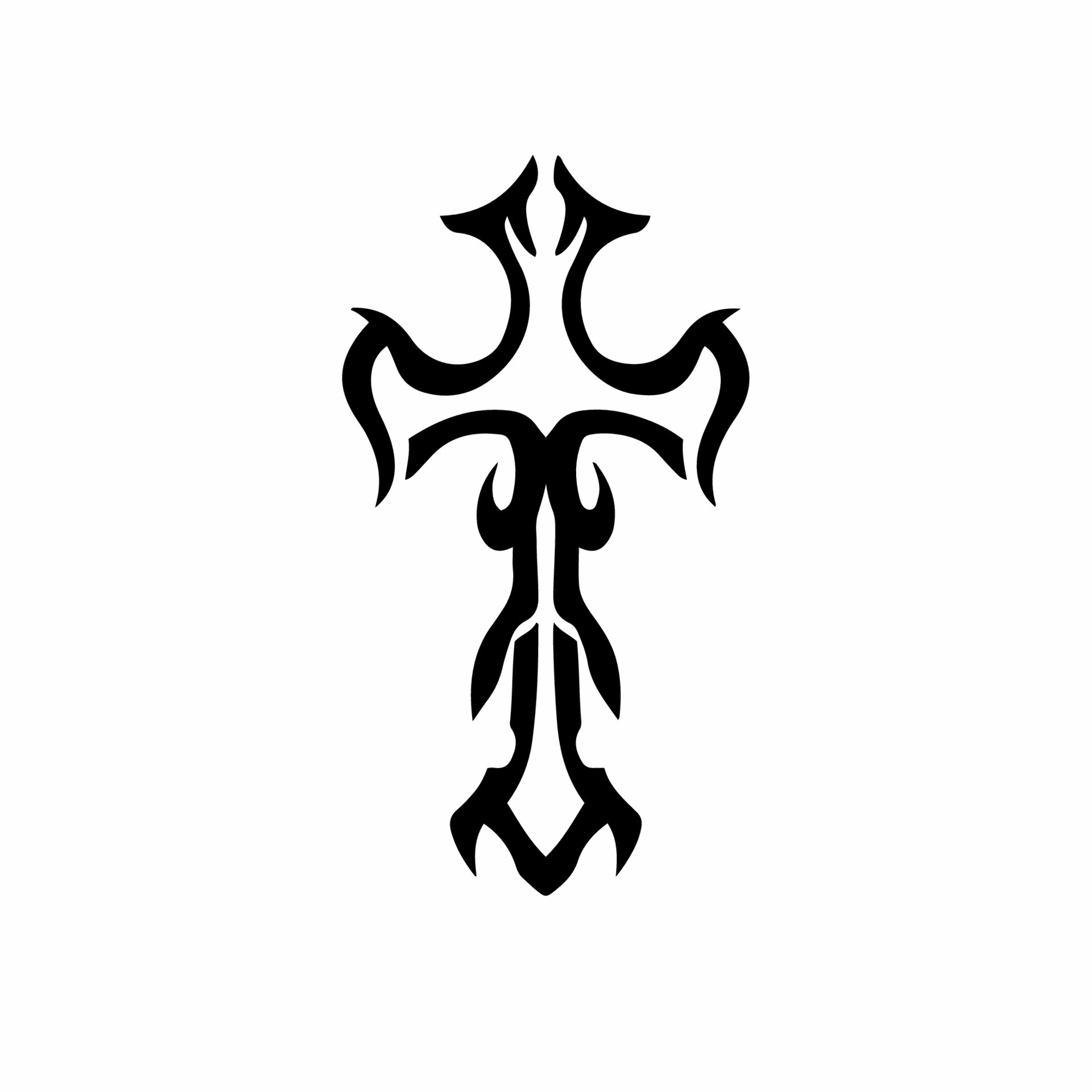 Simple Tribal Cross Tattoo Designs simple-tribal-cross-tattoo-designs