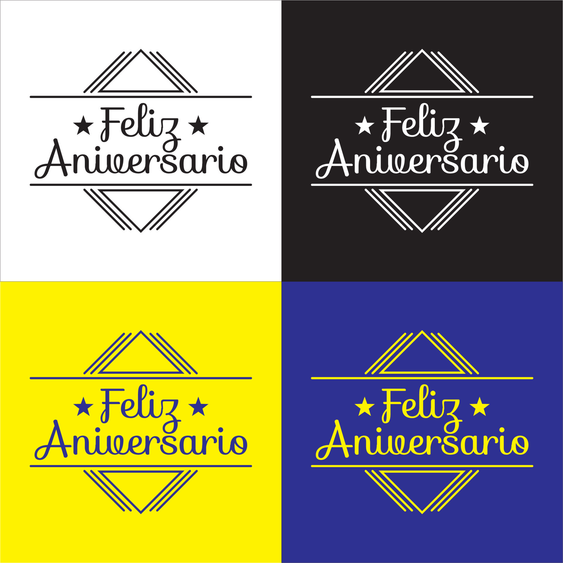 Greeting Card Happy Birthday in Portuguese simple typography 14398320 Vector Art at Vecteezy