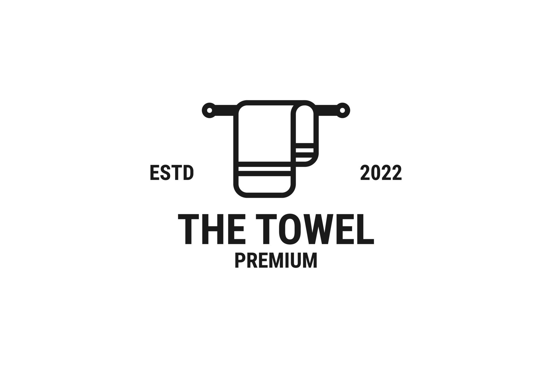 Creative towel logo design vector illustration idea 14398405 Vector Art