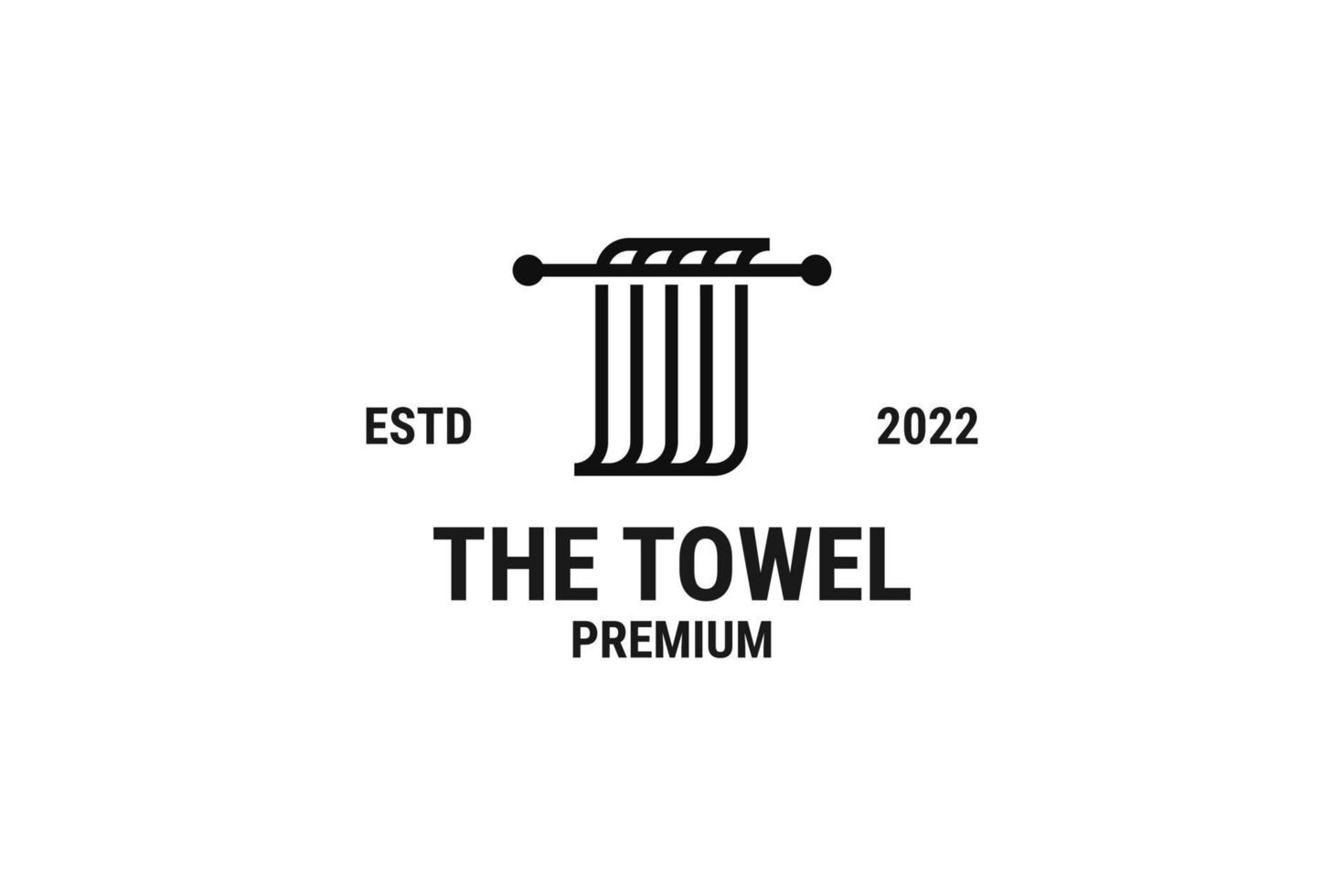 Creative towel logo design vector illustration idea