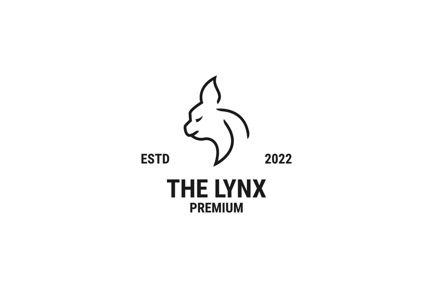 Lynx head logo design vector illustration idea