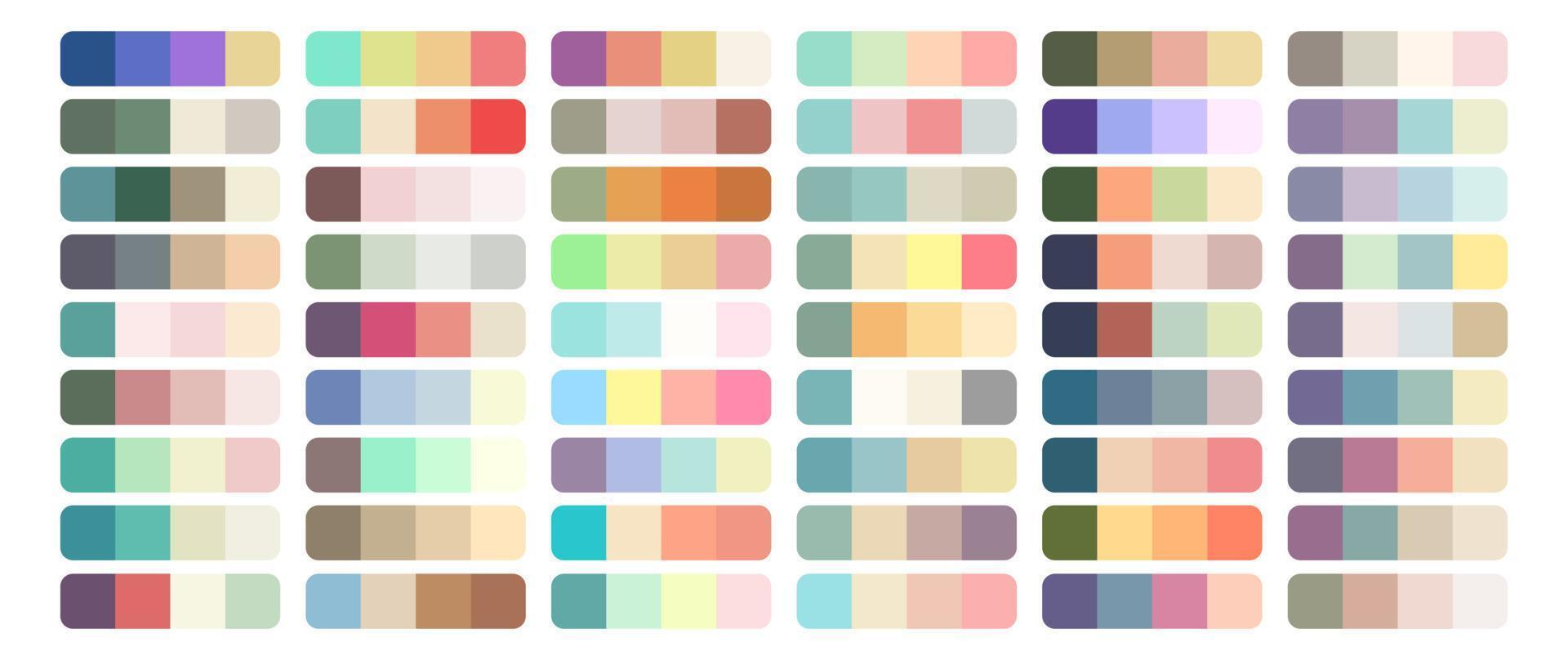 Vector Color Palette Set Design Template