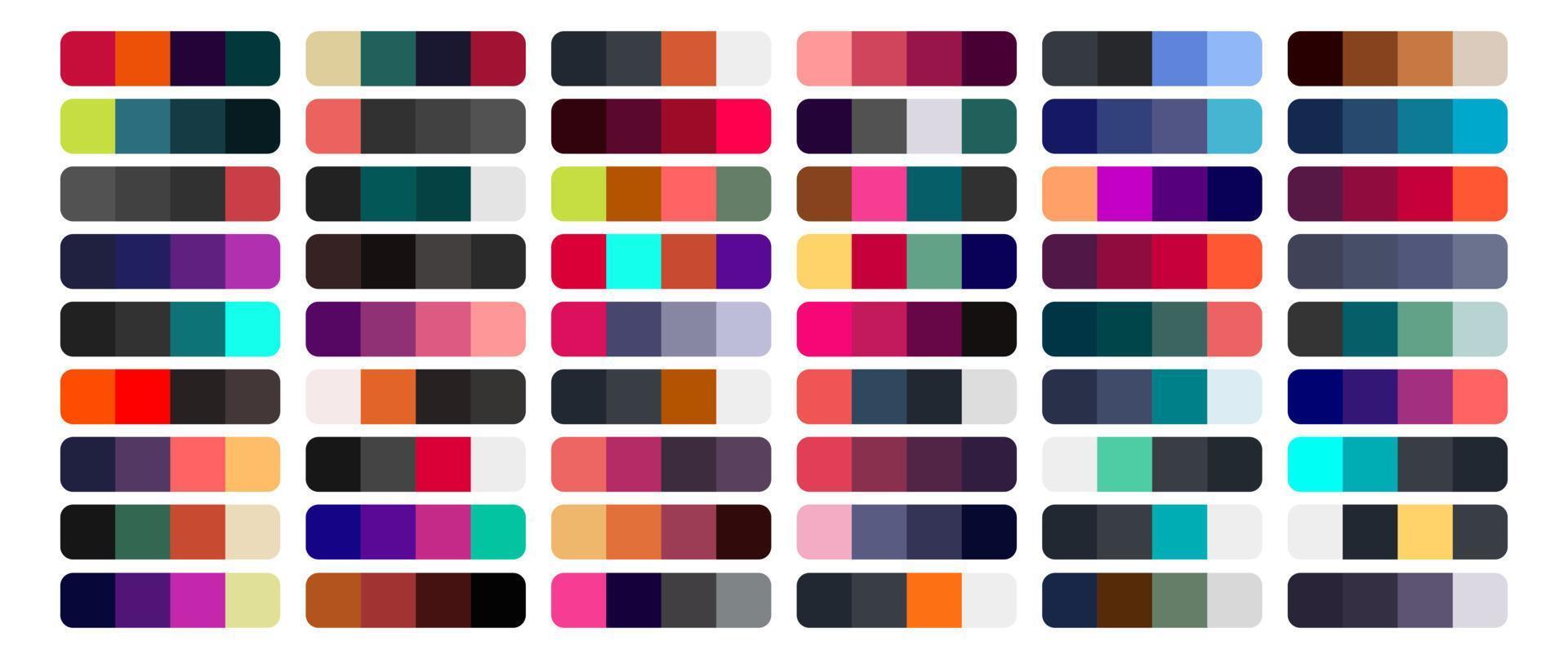 Vector Color Palette Set Design Template