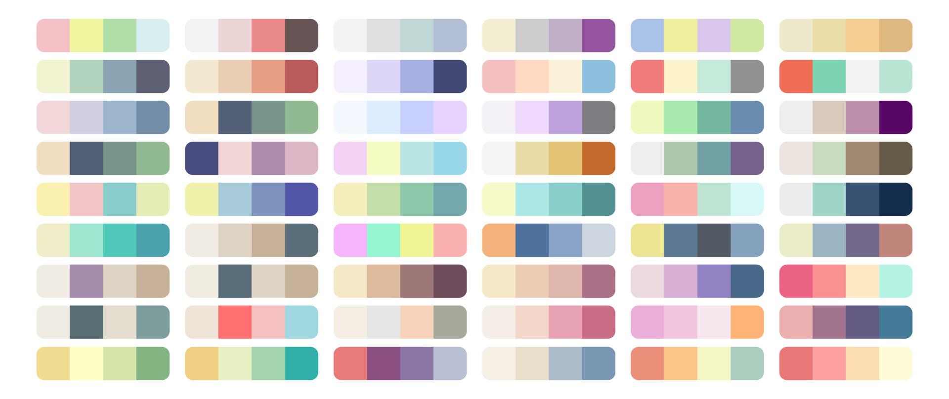 Vector Color Palette Set Design Template 14398511 Vector Art at Vecteezy