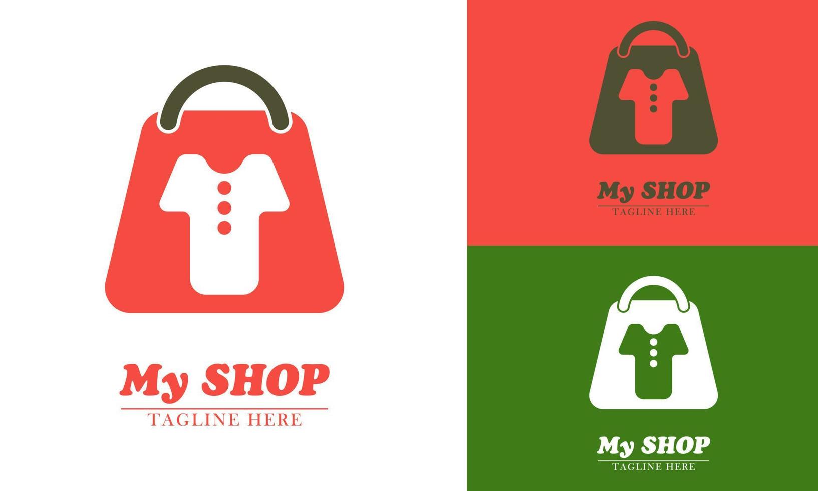 Eleman shirt and bag icon logo vector