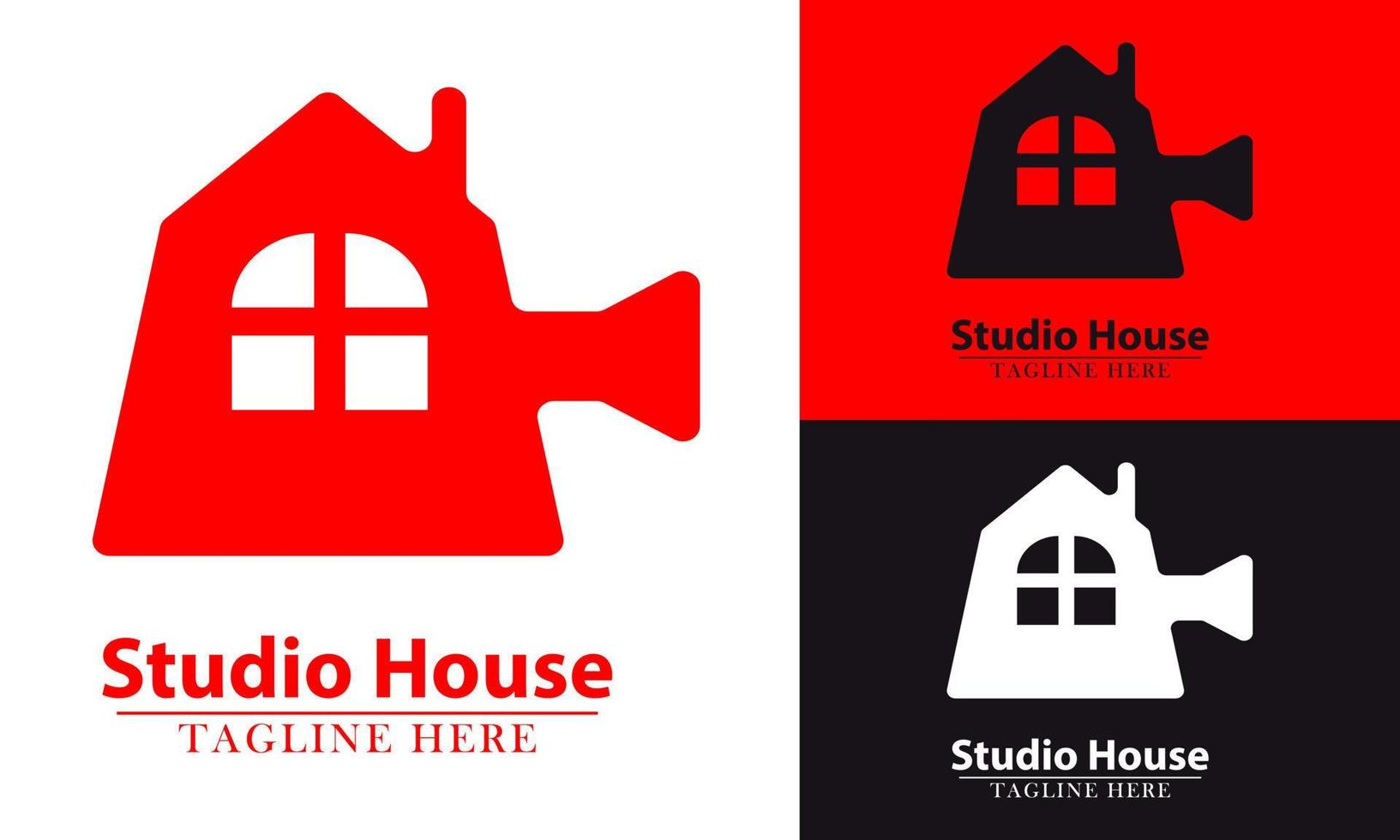 home element and camera shooting icon logo vector