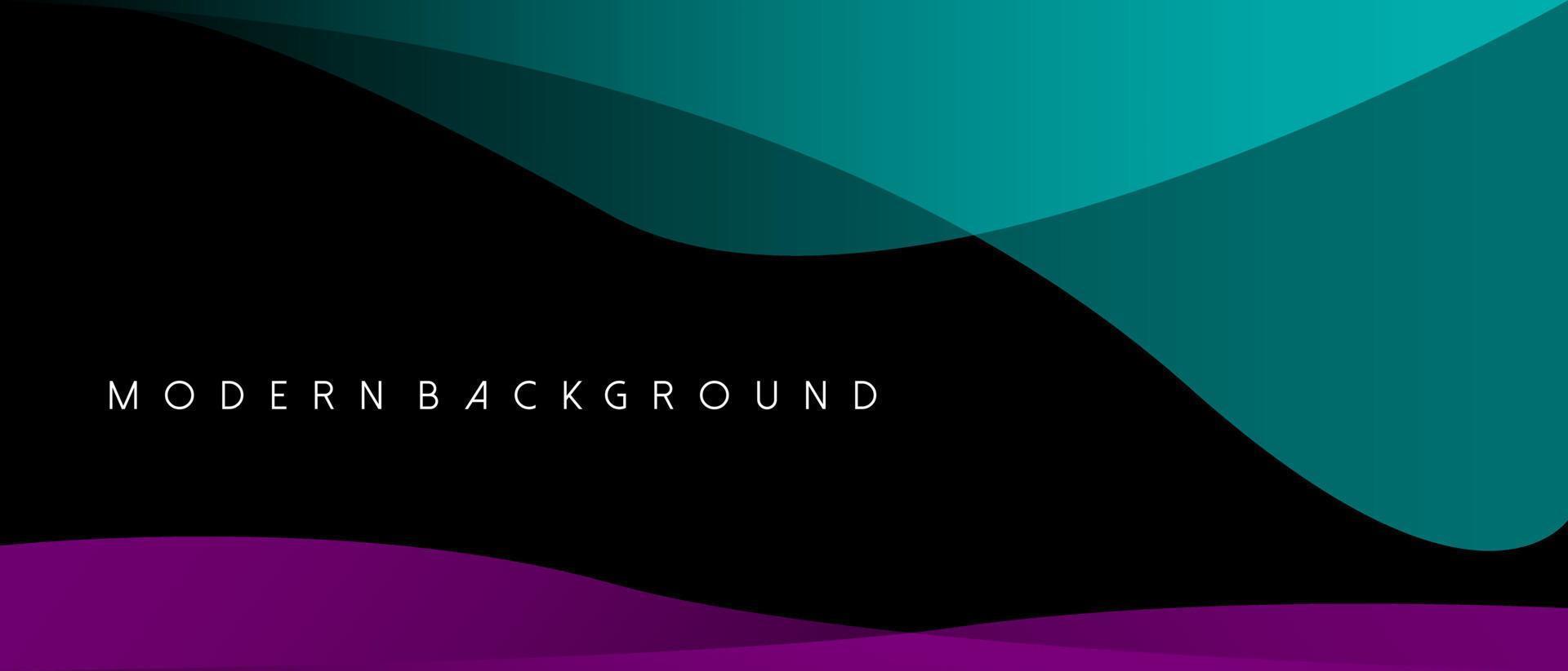 Black Background with Geometric Colorful Shape vector