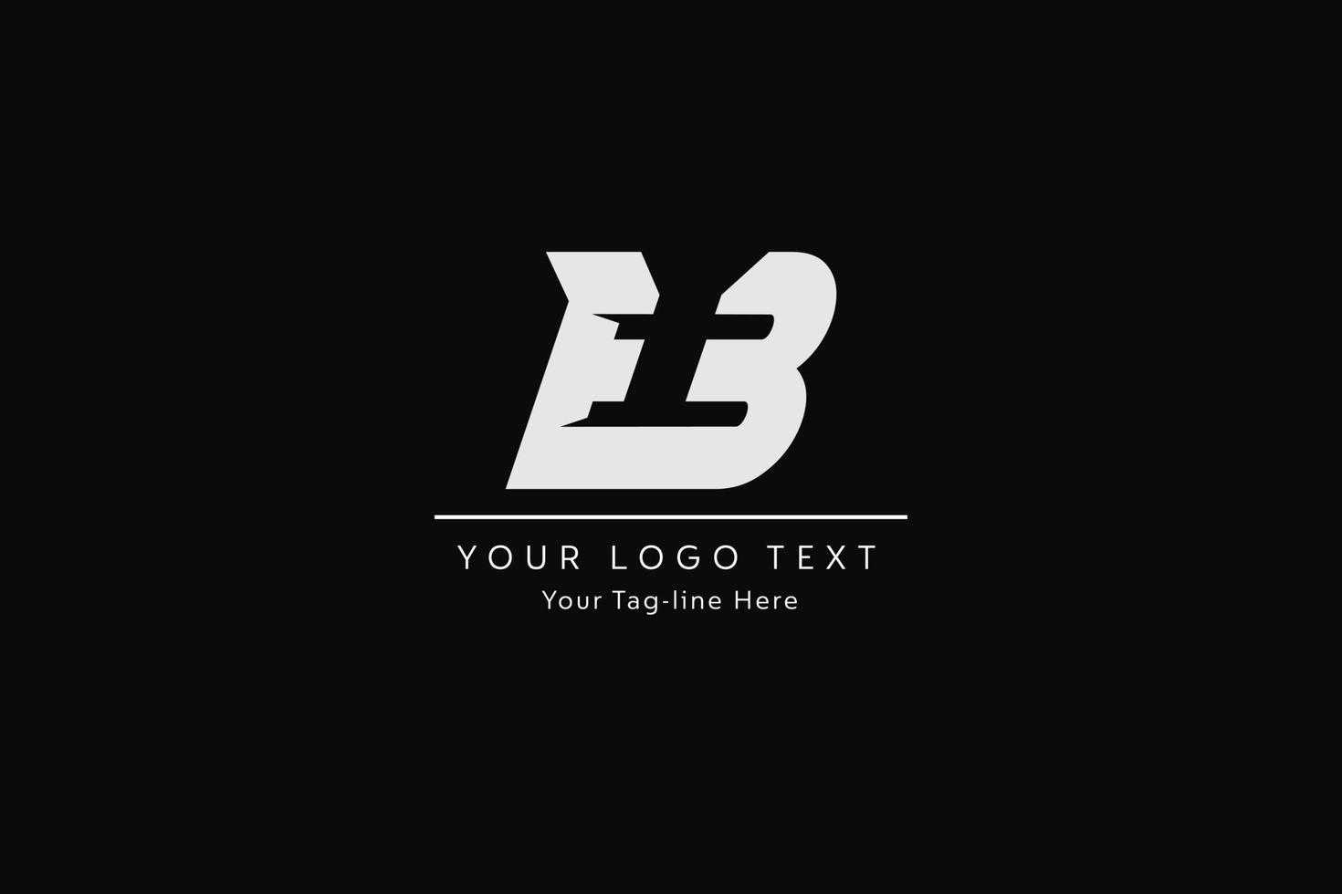 EB  Letter Logo Design. Creative Modern E B  Letters icon vector Illustration.