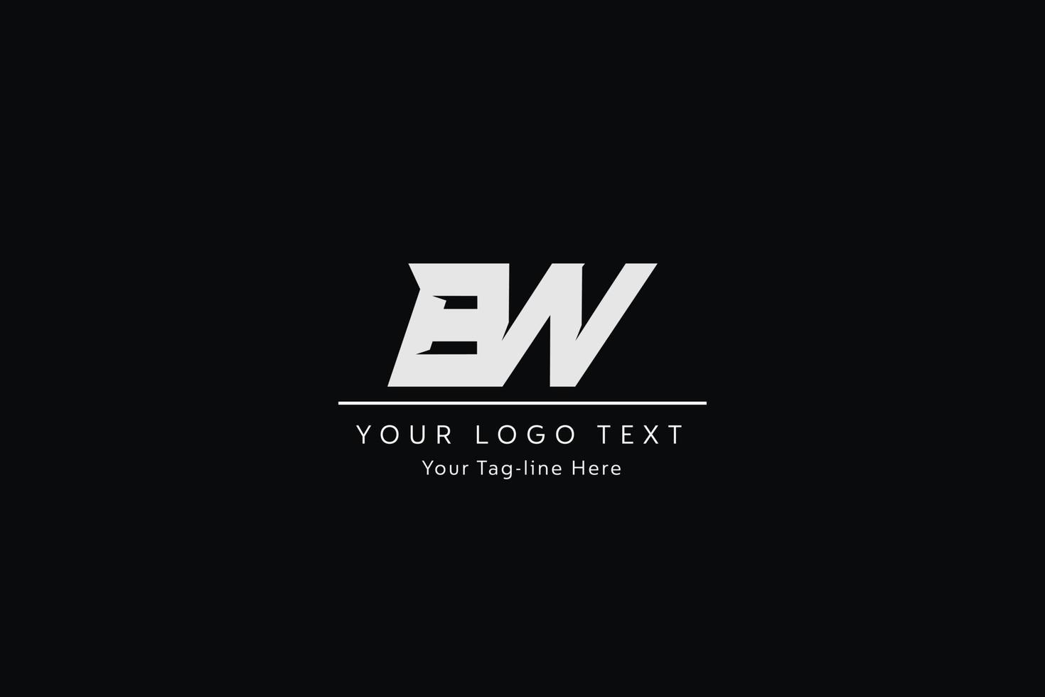 BW  Letter Logo Design. Creative Modern W B  Letters icon vector Illustration.