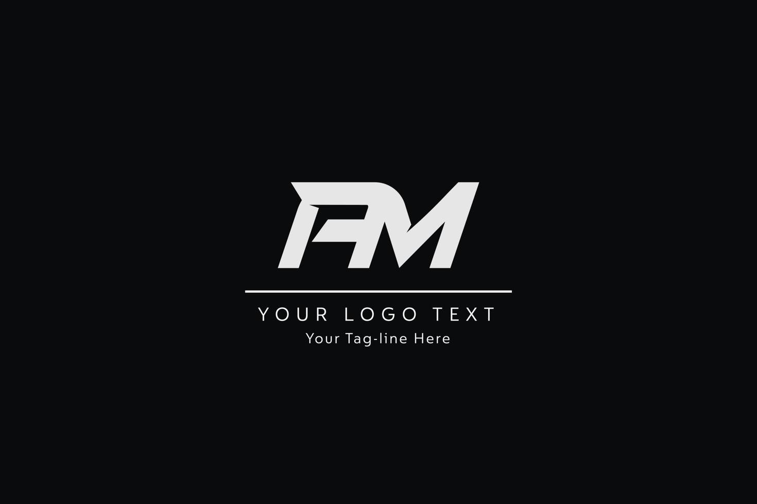 AM Letter Logo Design. Creative Modern A M Letters icon vector Illustration.