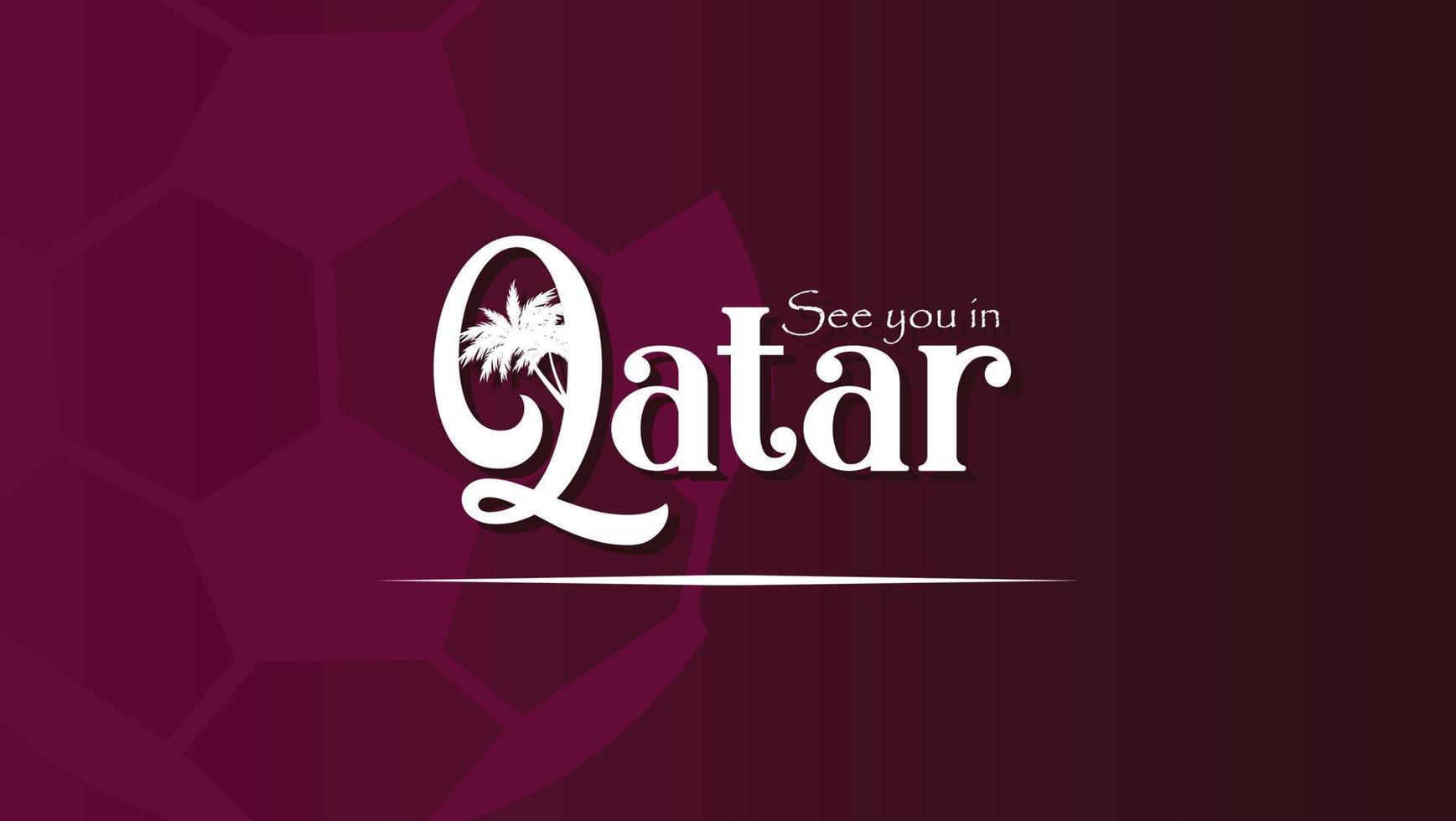 Qatar football tournament background for banner use vector