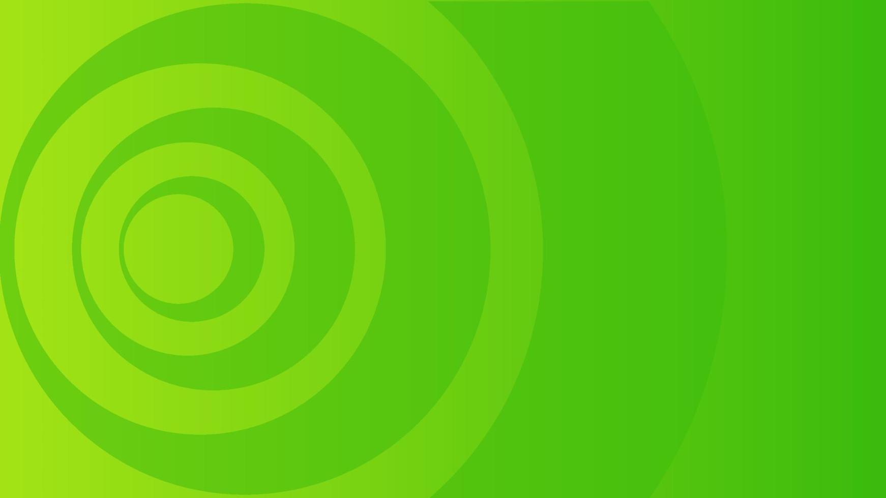 Green abstract background with circle shape effect vector