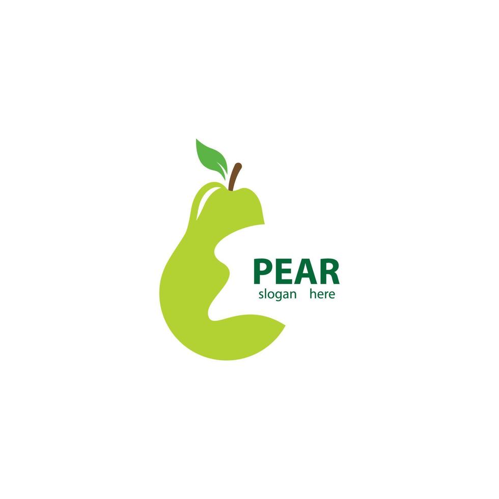 Pear logo images vector