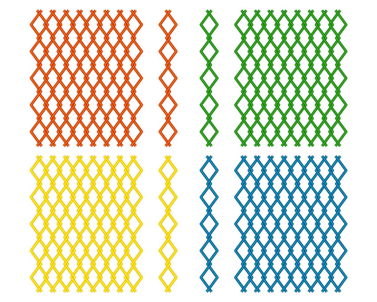 diamond-shaped grilles of different colors and sizes vector