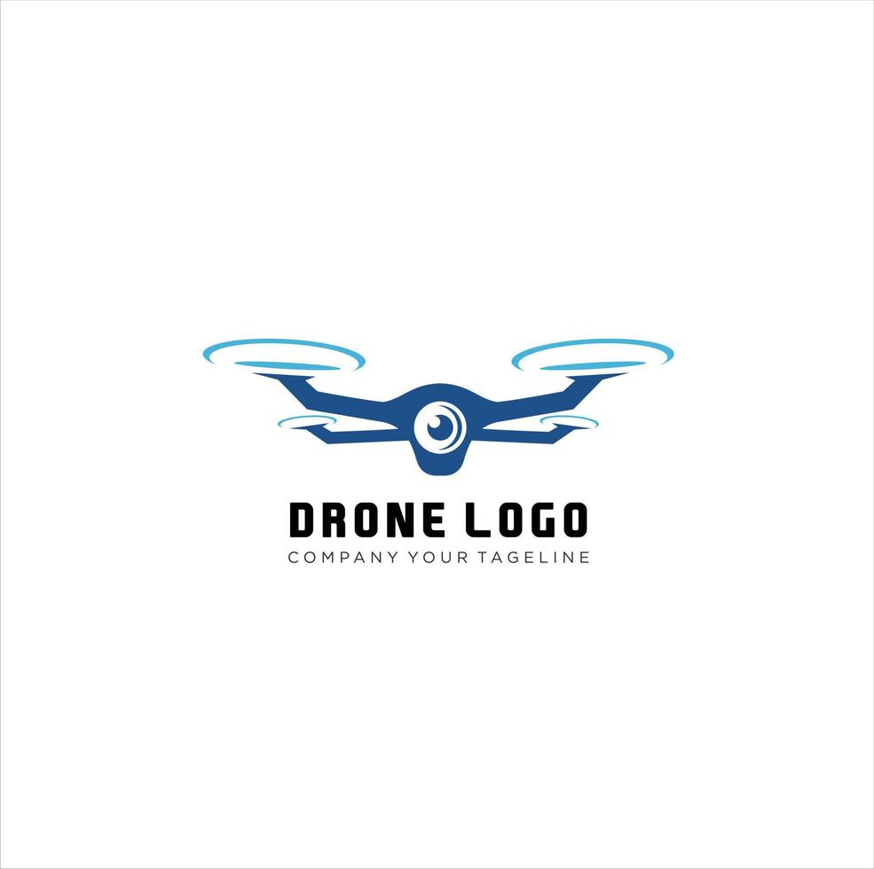 ilustración gráfica vector futuro de la tecnología de drones plantilla de diseño de logotipo