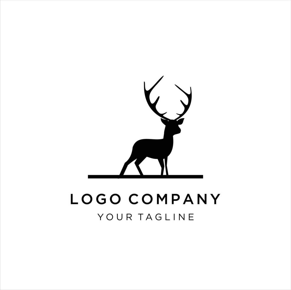 Deer vector illustration, Deer Logo Template