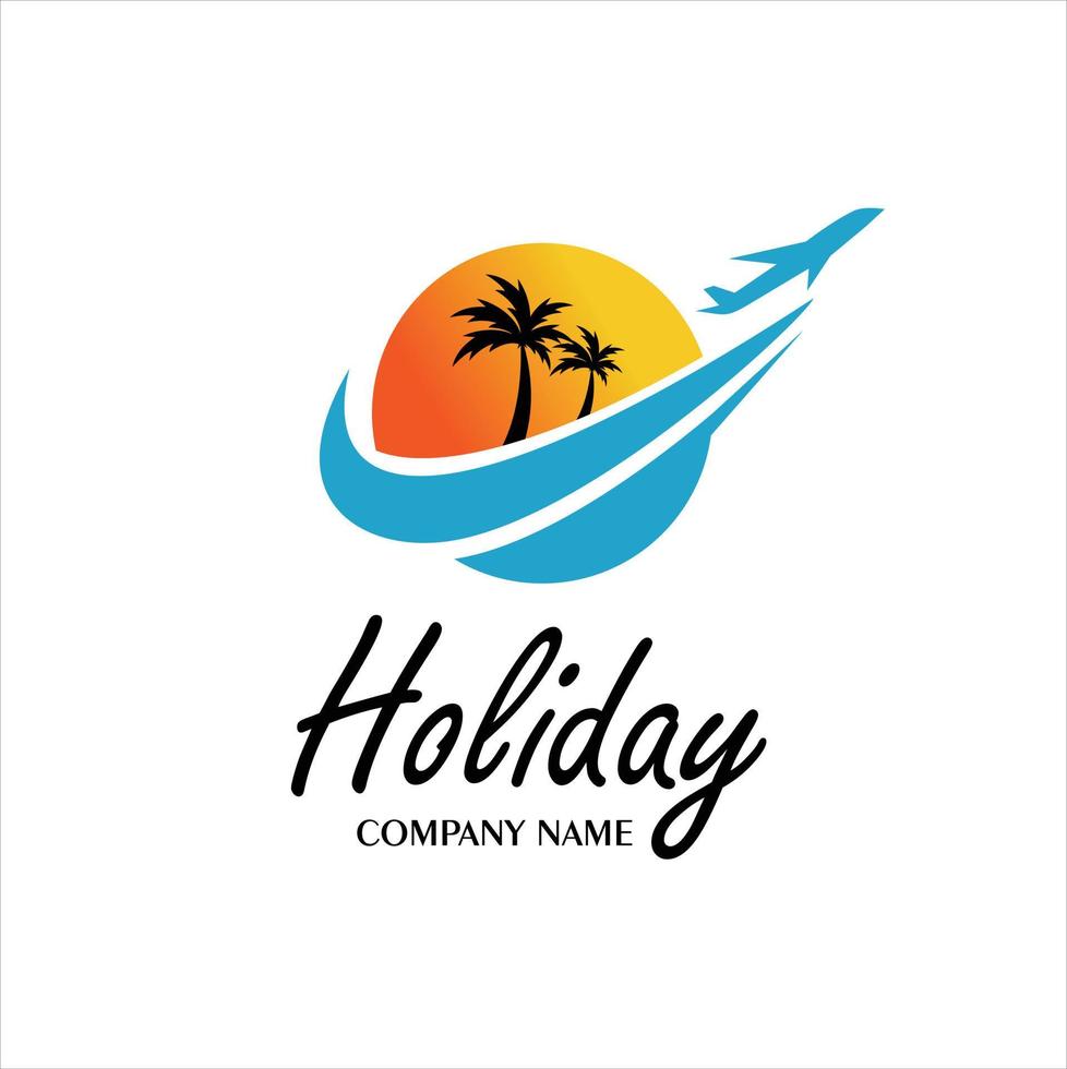 Summer holidays design Labels, Badges, emblem, vector illustration