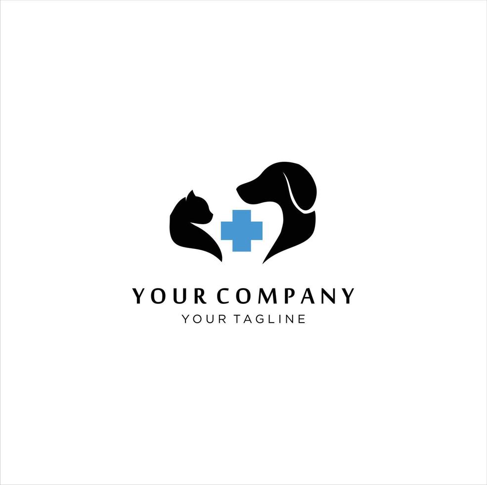 pet care logo design template vector