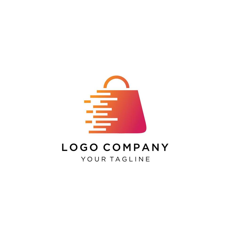 ilustración de icono de vector de logotipo de tecnología de tienda inteligente. plantilla de concepto de diseño de logotipo de tienda de tecnología