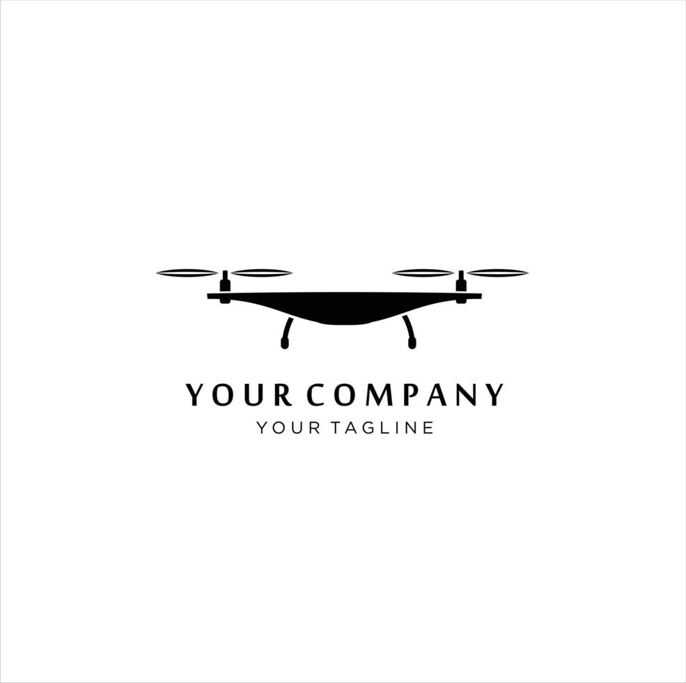 ilustración gráfica vector futuro de la tecnología de drones plantilla de diseño de logotipo