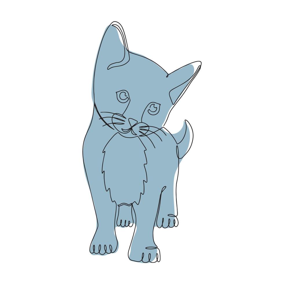 Easy Kitten Drawing