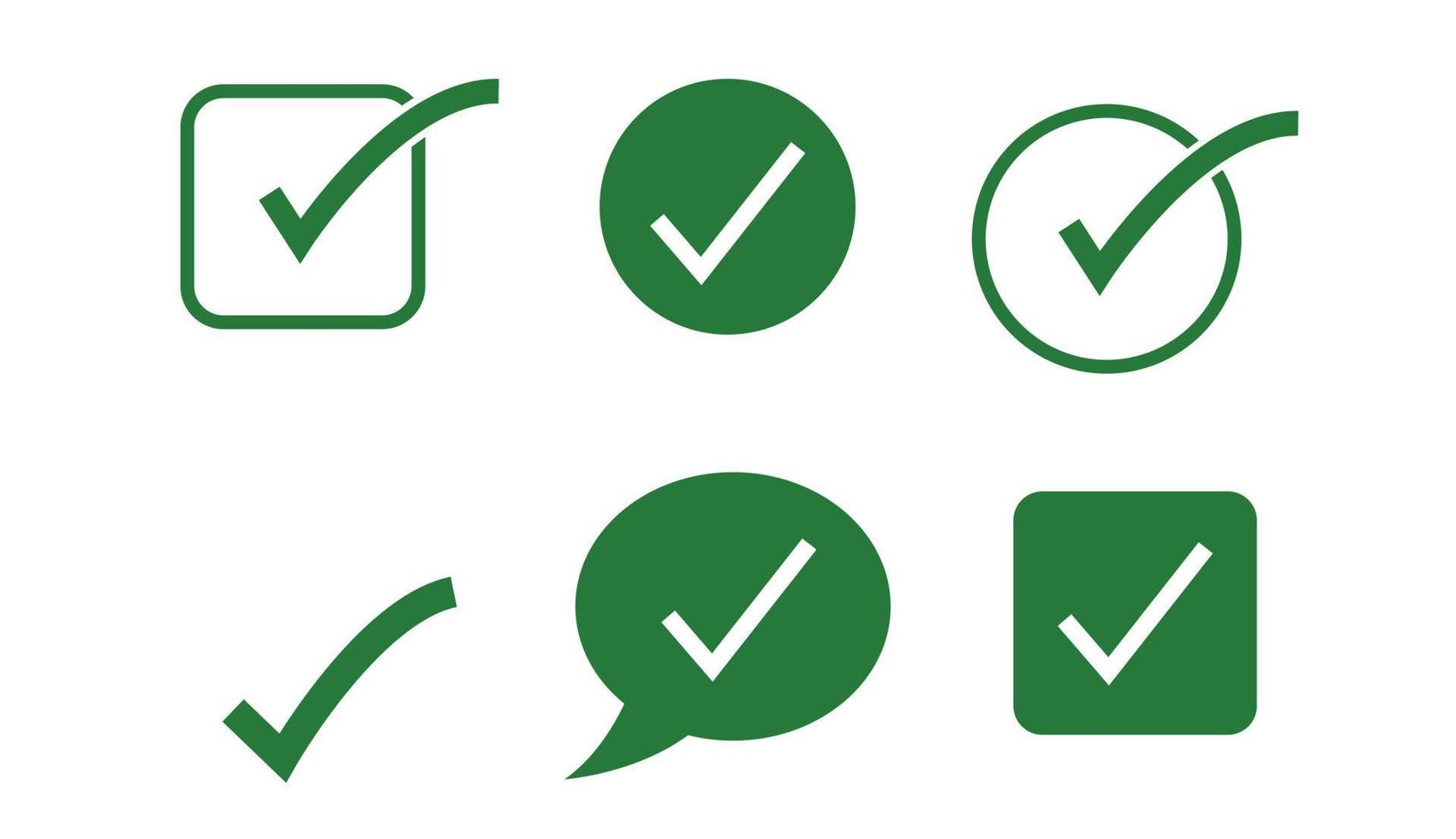 Approval check icon vector