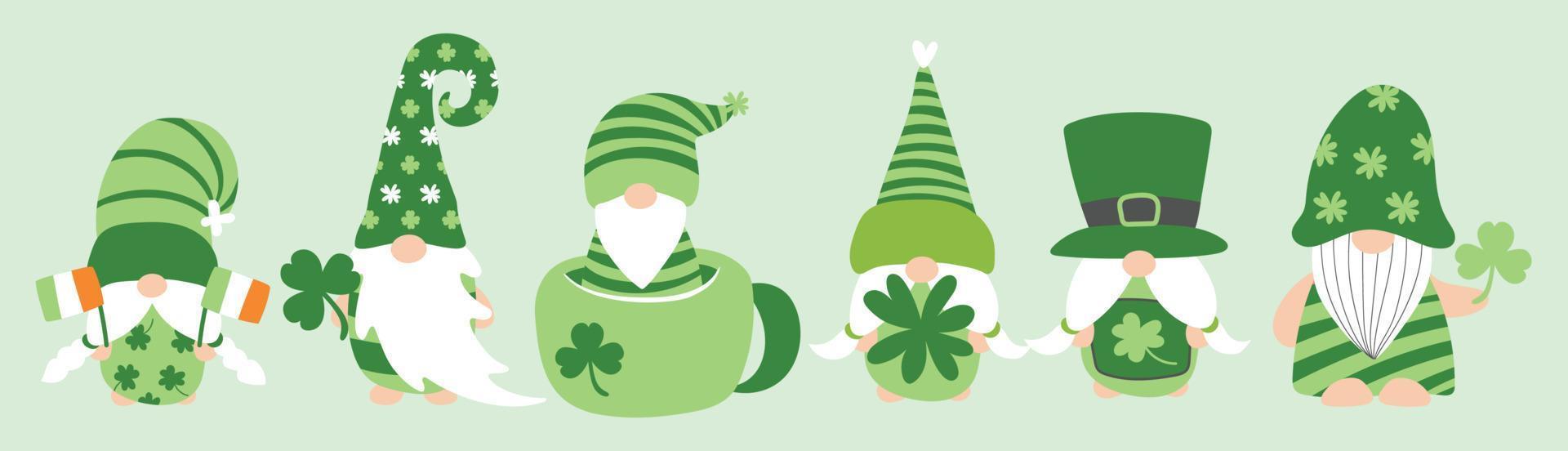 St Patricks Day Gnome Character Illustration vector