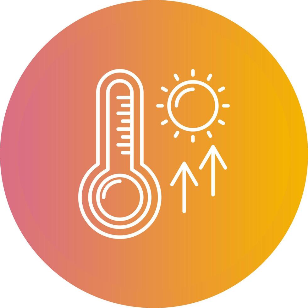 High Temperatures Vector Icon