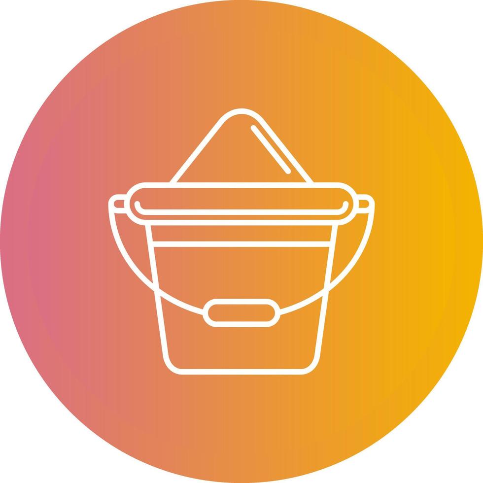 Sand Bucket Vector Icon