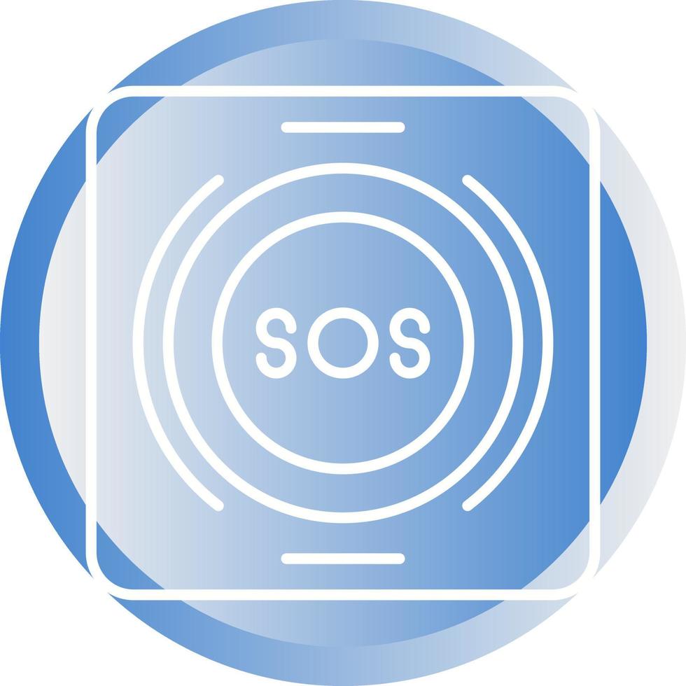 Emergency Button Vector Icon