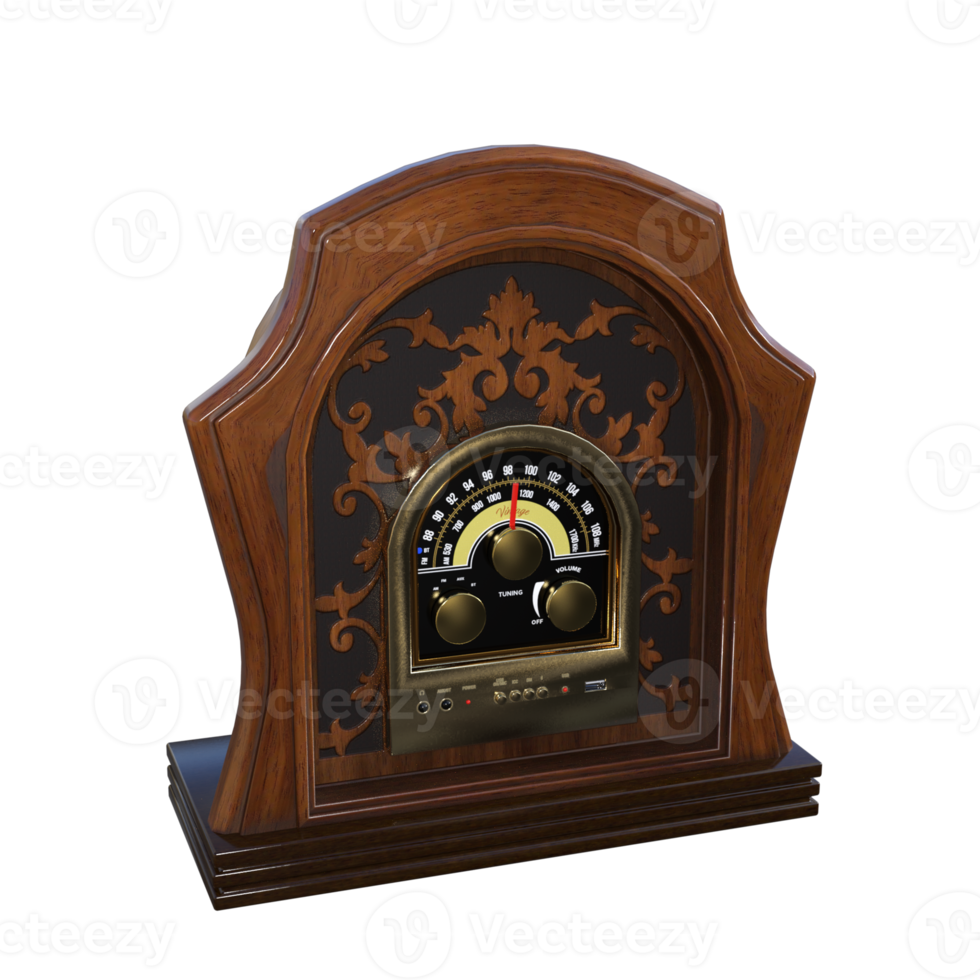 vintage stuff 3d rendering png
